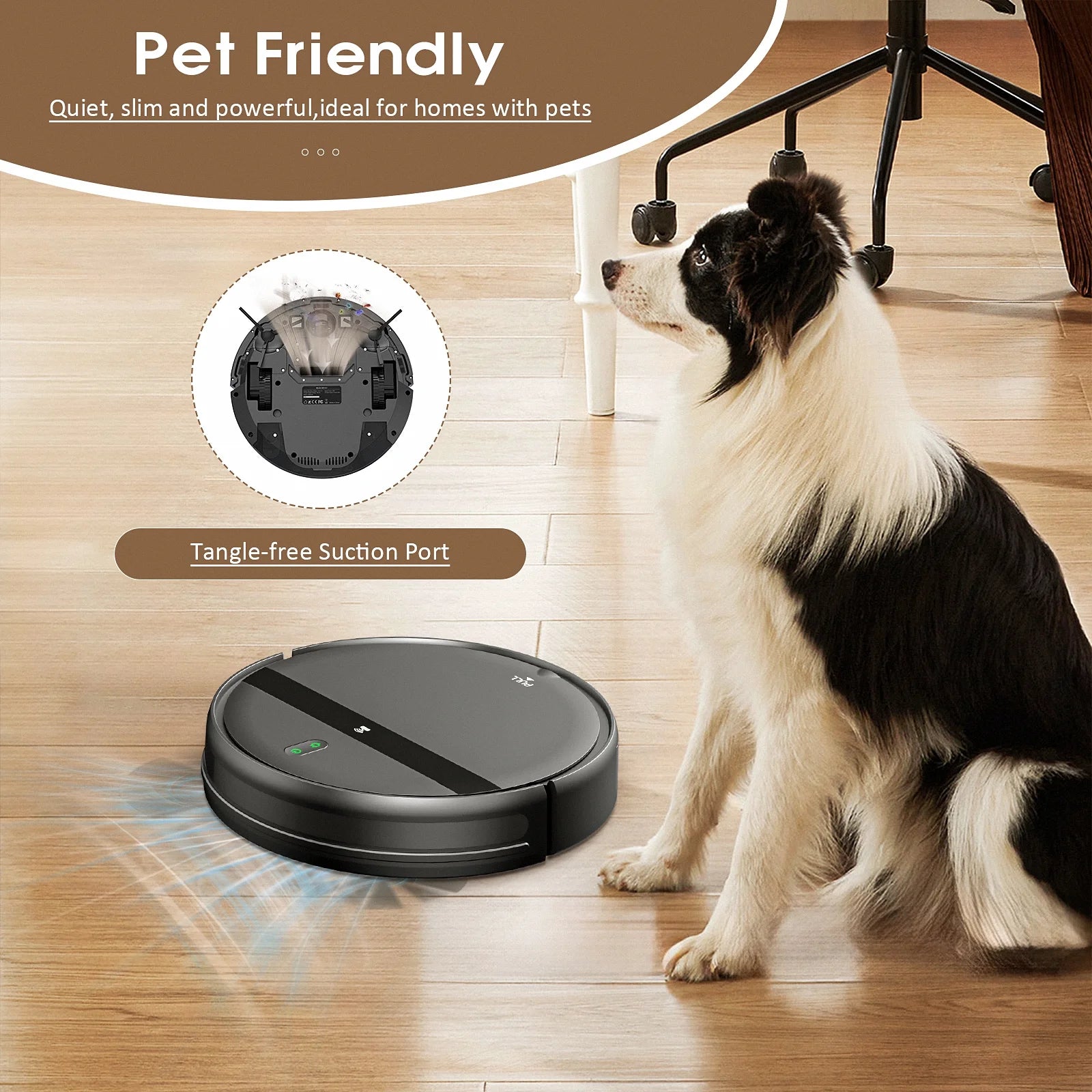 Robot Vacuum Cleaners G20 Vacuum and Mop Combo, Wifi/App/ Voice/Remote Control