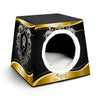 SPF Space Capsule Pet Bed - Black & Gold2