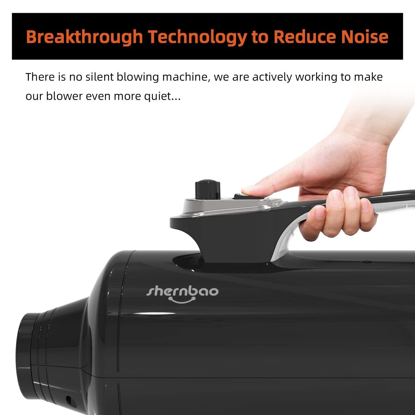 Shernbao Dog Dryer High Velocity Professional Dog Pet Grooming Hair Drying Fo...