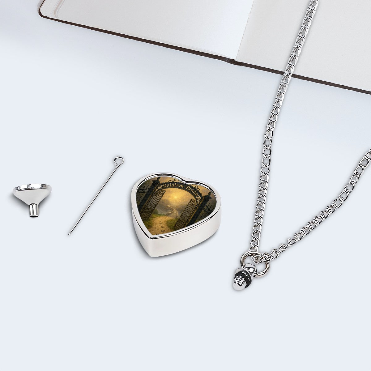 SPF Pet Ashes Necklace (Rainbow Bridge)