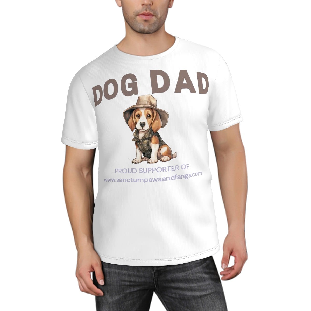 Dog Dad White Tee