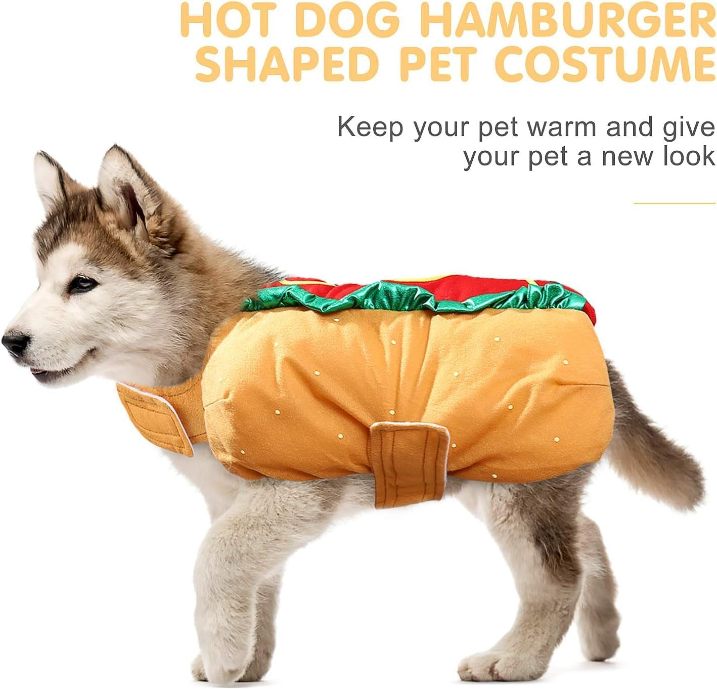 Get Your Pup Ready for Halloween with Our Hilarious Hot Dog Costume! 🐾🌭 Perfect for Small & Medium Dogs and Cats!