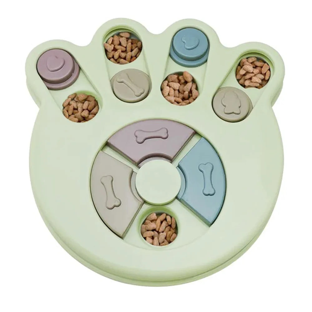 Interactive Dog Puzzle Feeder - Slow Eating Bowl for Cats and Dogs to Boost IQ and Fun!