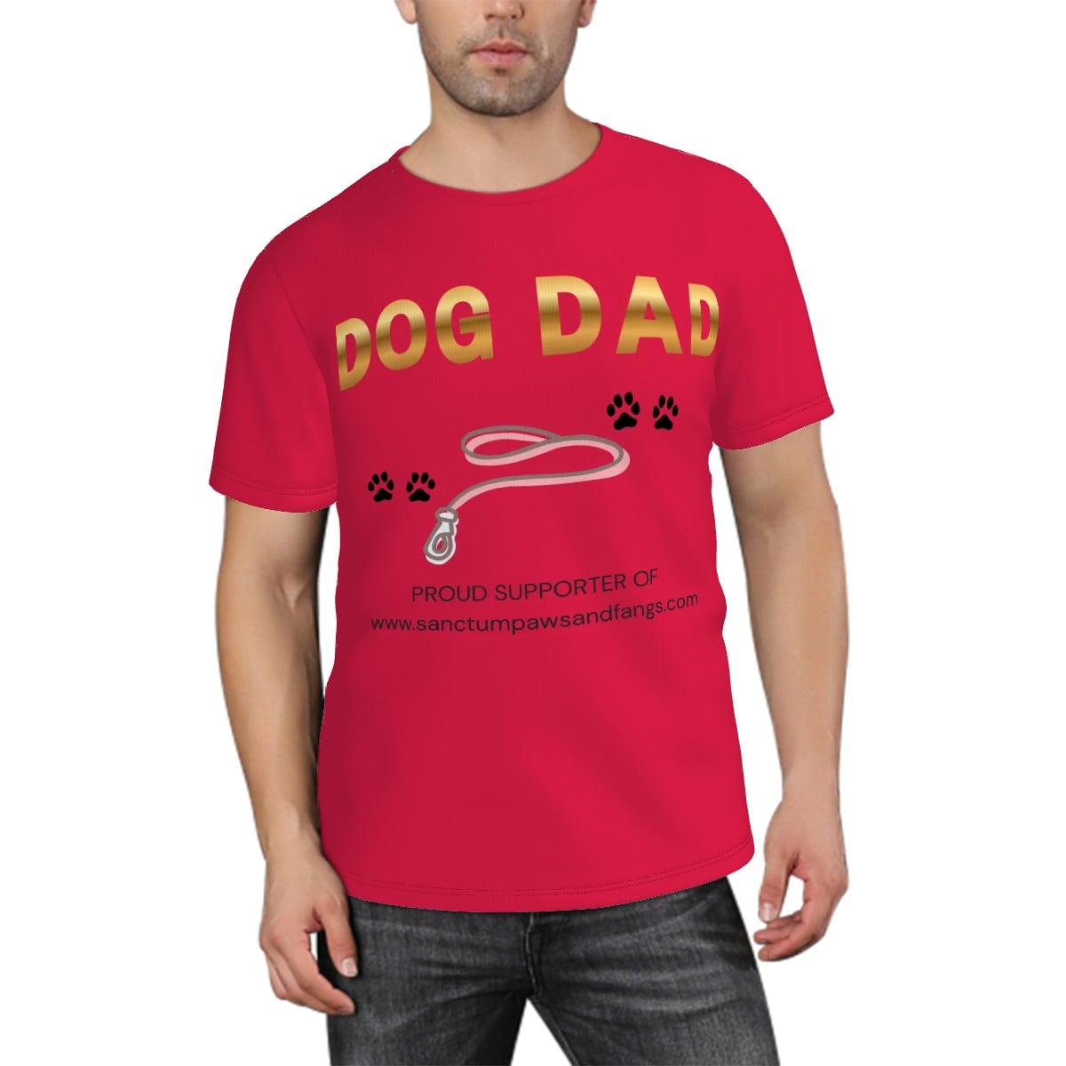 Dog Dad Red Tee