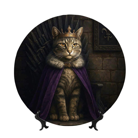 SPF Decorative Plate (Royal Collection) - Domestic Shorthair/Tabby 2