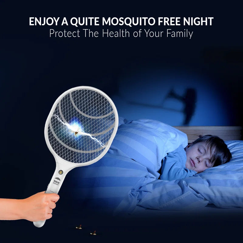 Rechargeable Electric Fly Swatter Racket - 2 Pack Bug Zapper for Ultimate Insect Control