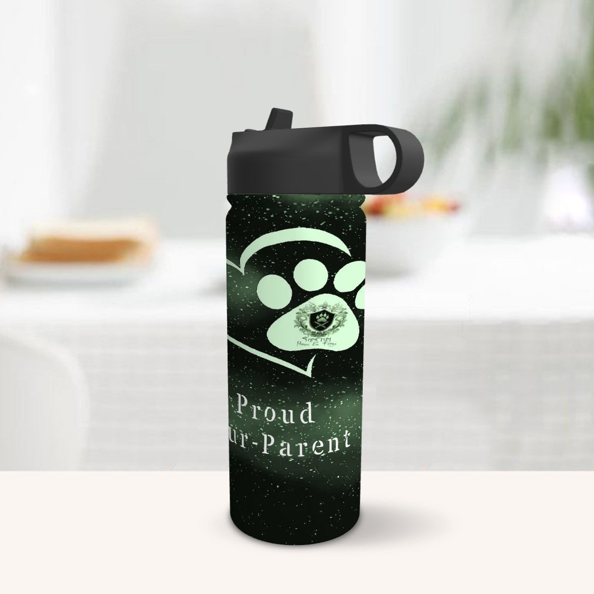 SPF Stainless Steel Vacuum Insulated Tumbler (18oz) Green - Proud Fur-Parent