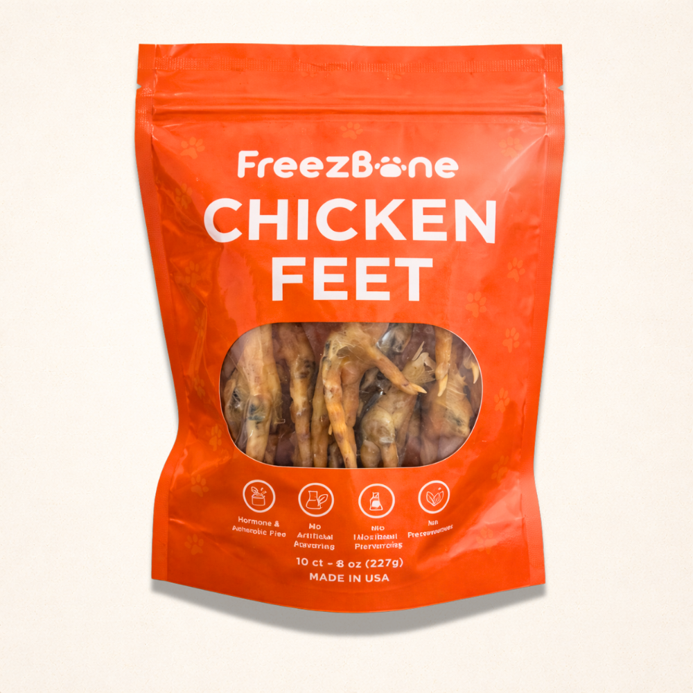 Freezbone Whole Chicken Feet Dental Treats for Dogs - Human Grade ...