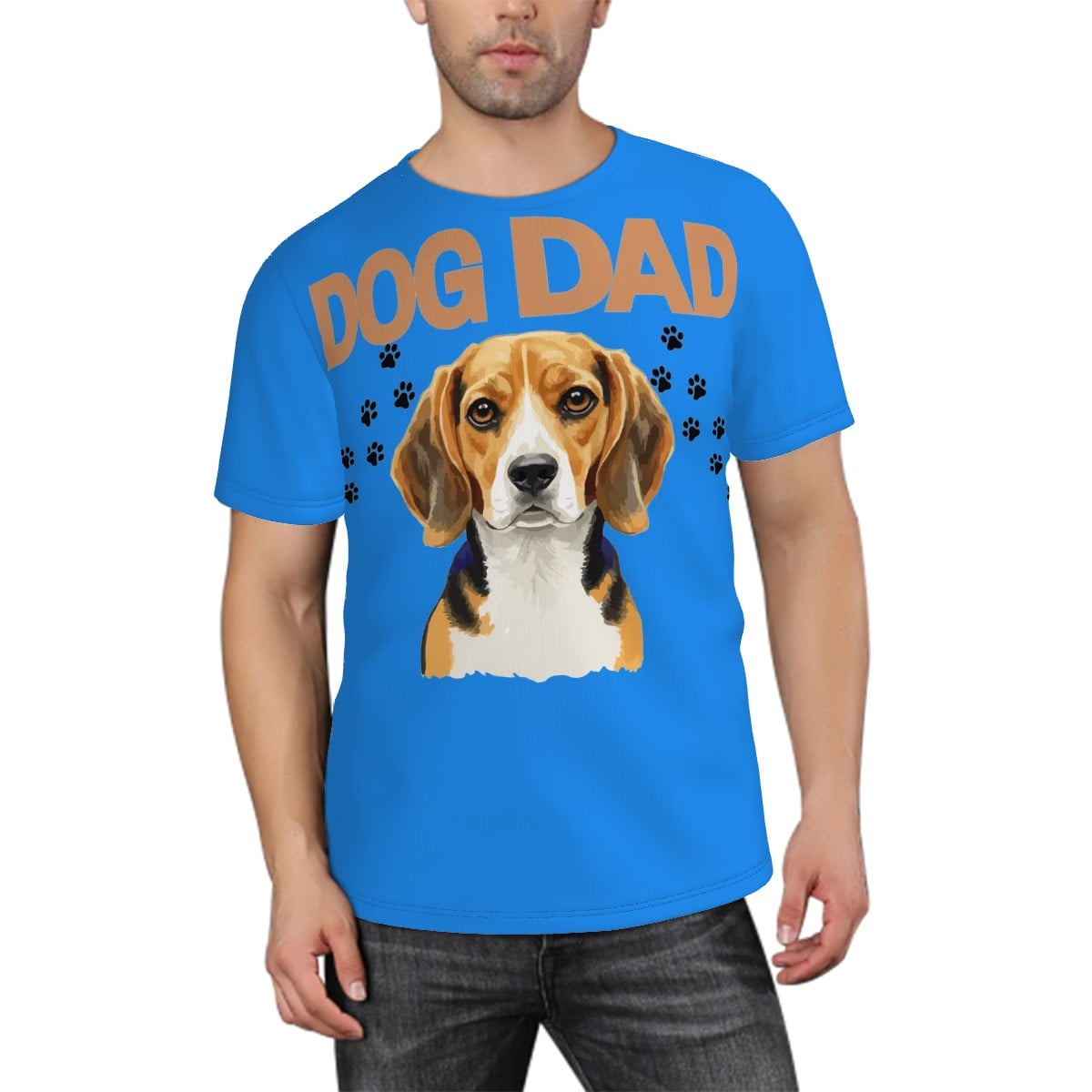 Dog Dad Blue Tee
