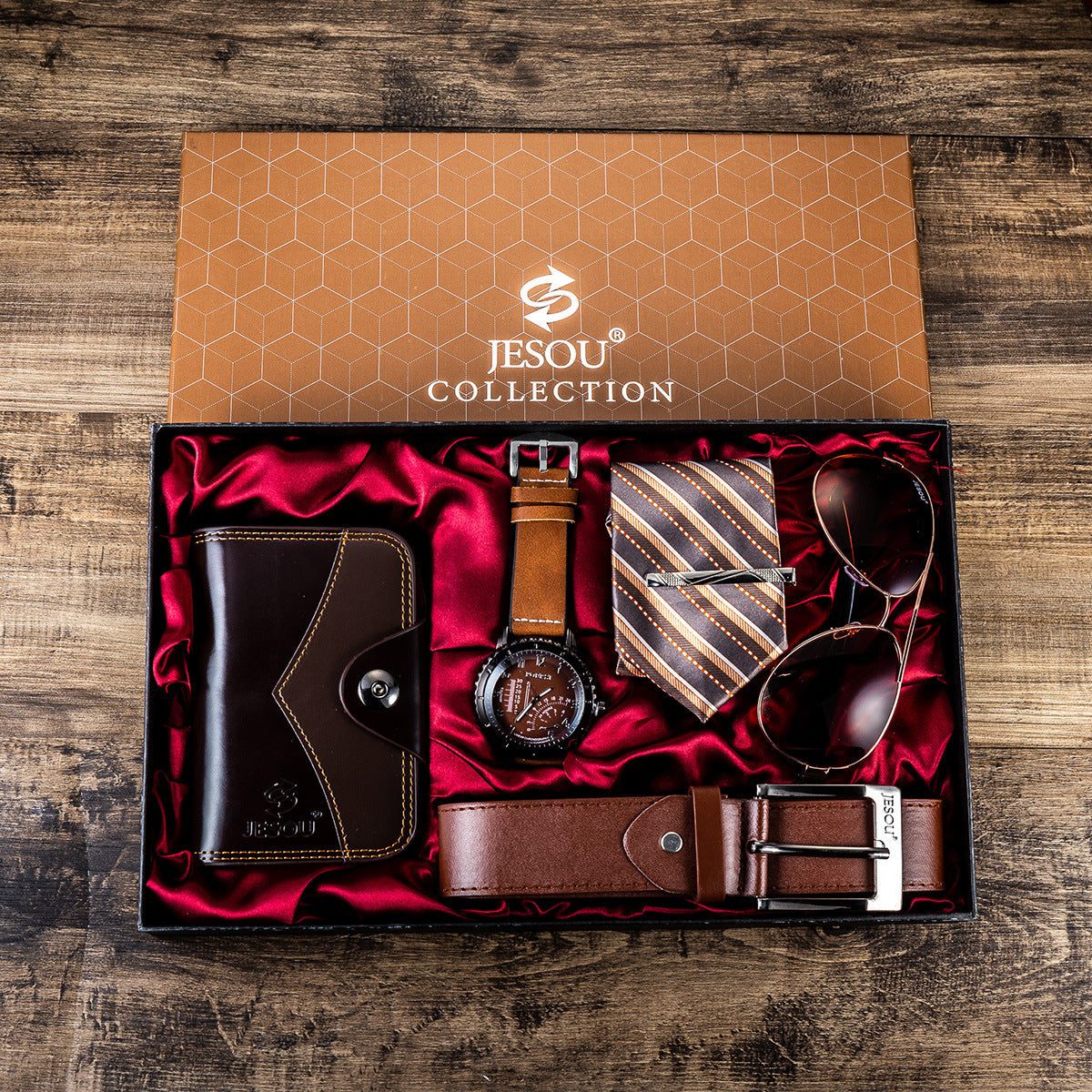 Men's gift set exquisite package watch