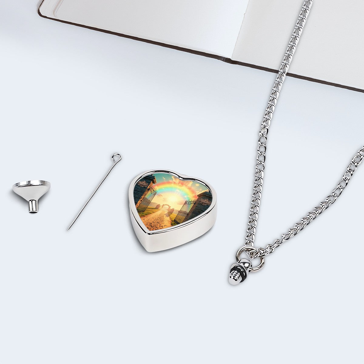 SPF Pet Ashes Necklace (Rainbow Bridge)