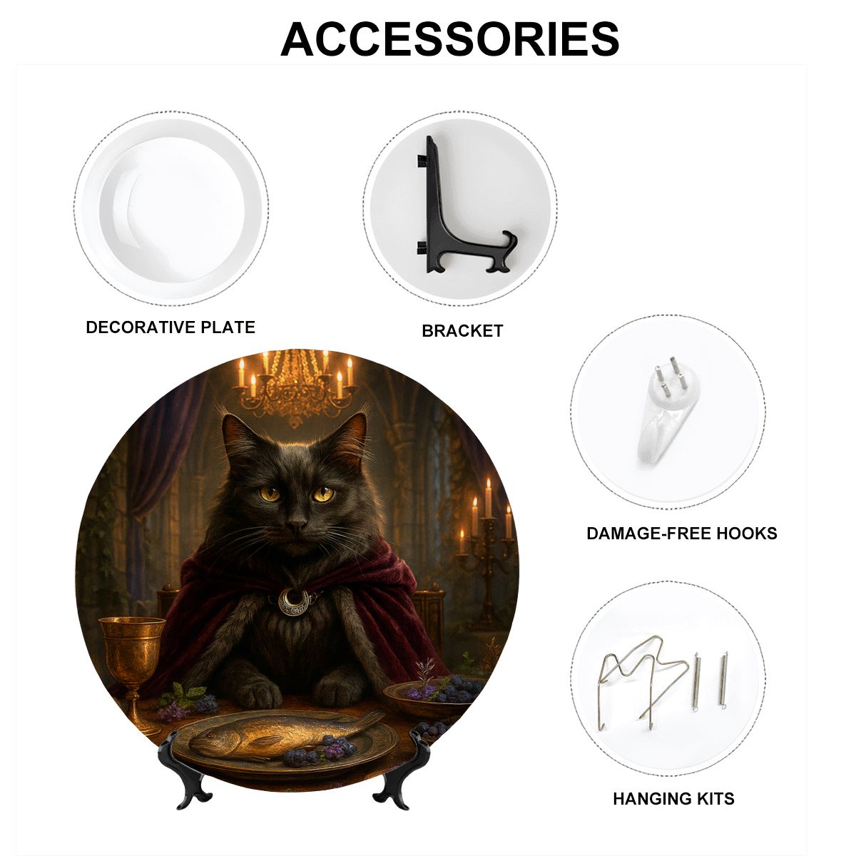 SPF Decorative Plate (Royal Collection) - Maine Coon