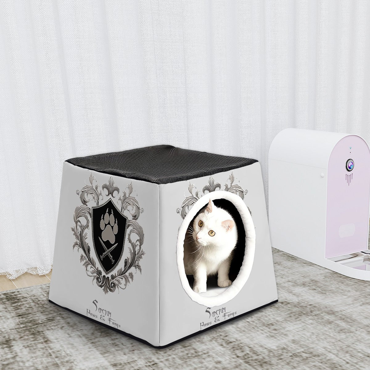 SPF Space Capsule Pet Bed - Lt. Grey