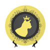 SPF Decorative Plate (King Cat Outline) - Yellow