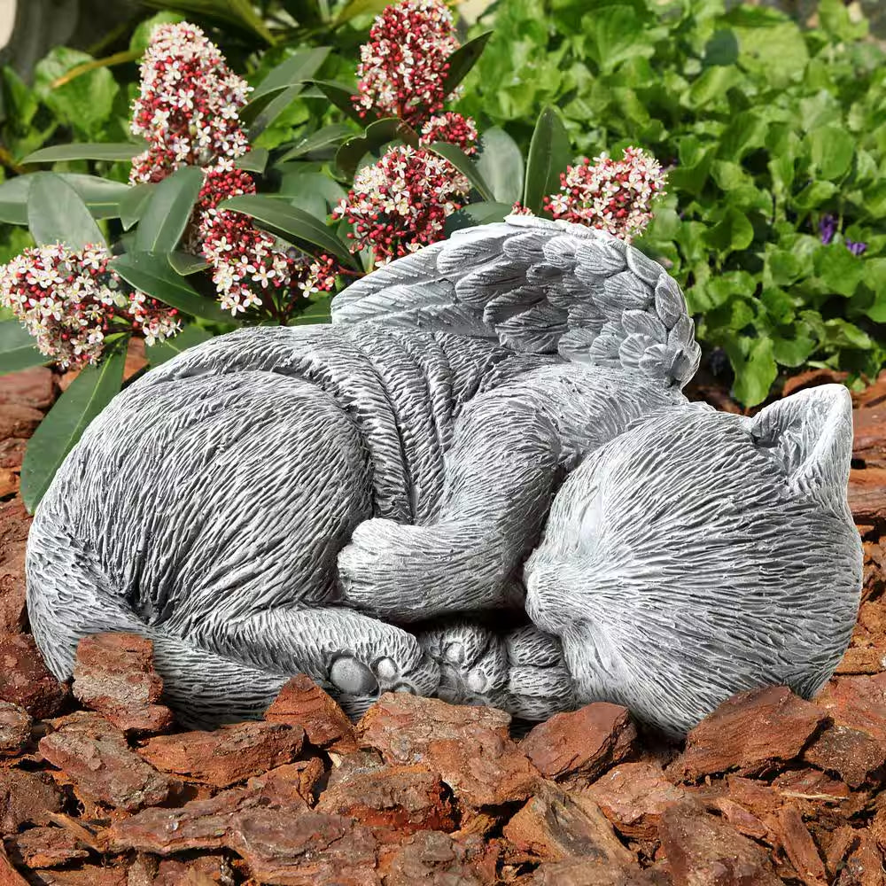 Cherished Cat Memorial Angel Garden Statues