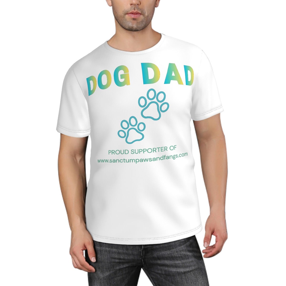 Dog Dad White Tee
