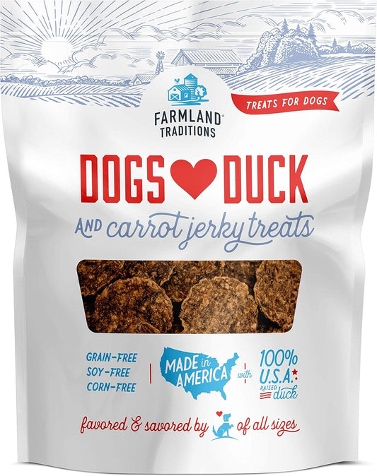 Filler Free Dogs Love Duck & Carrot Premium Jerky Treats. (13.5 Oz)