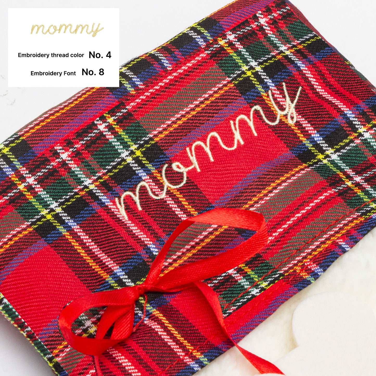 Curated Ethical Lifestyle: Claw shaped Embroidered Christmas Stocking - Sanctum Paws and Fangs