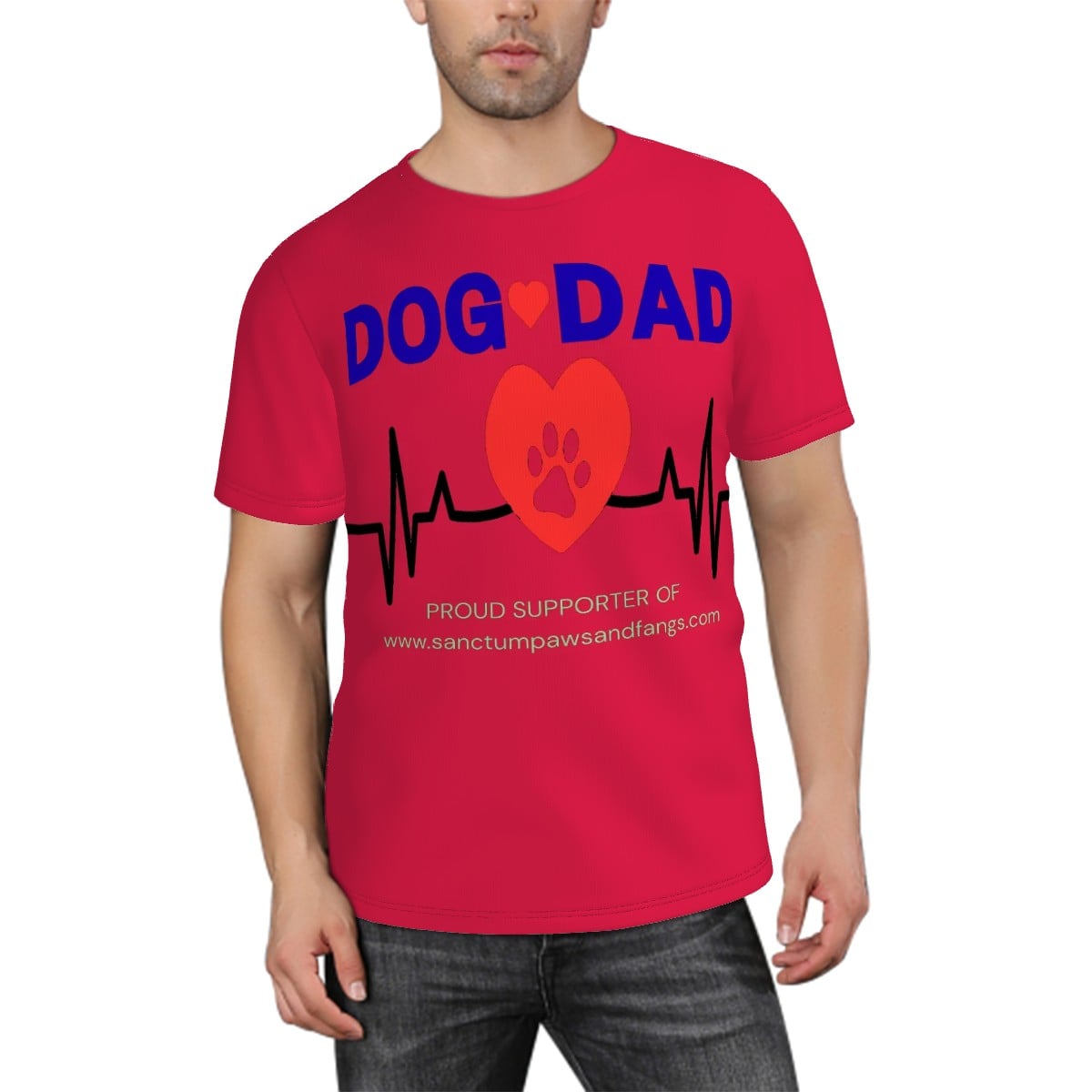 Dog Dad Red Tee