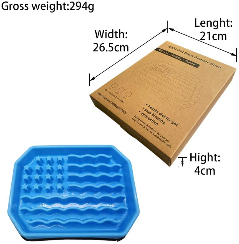 Slow Feeding Bowl for Dogs - Puzzle Feeder to Prevent Bloat - Ideal for Medium, Small Breeds & Puppies