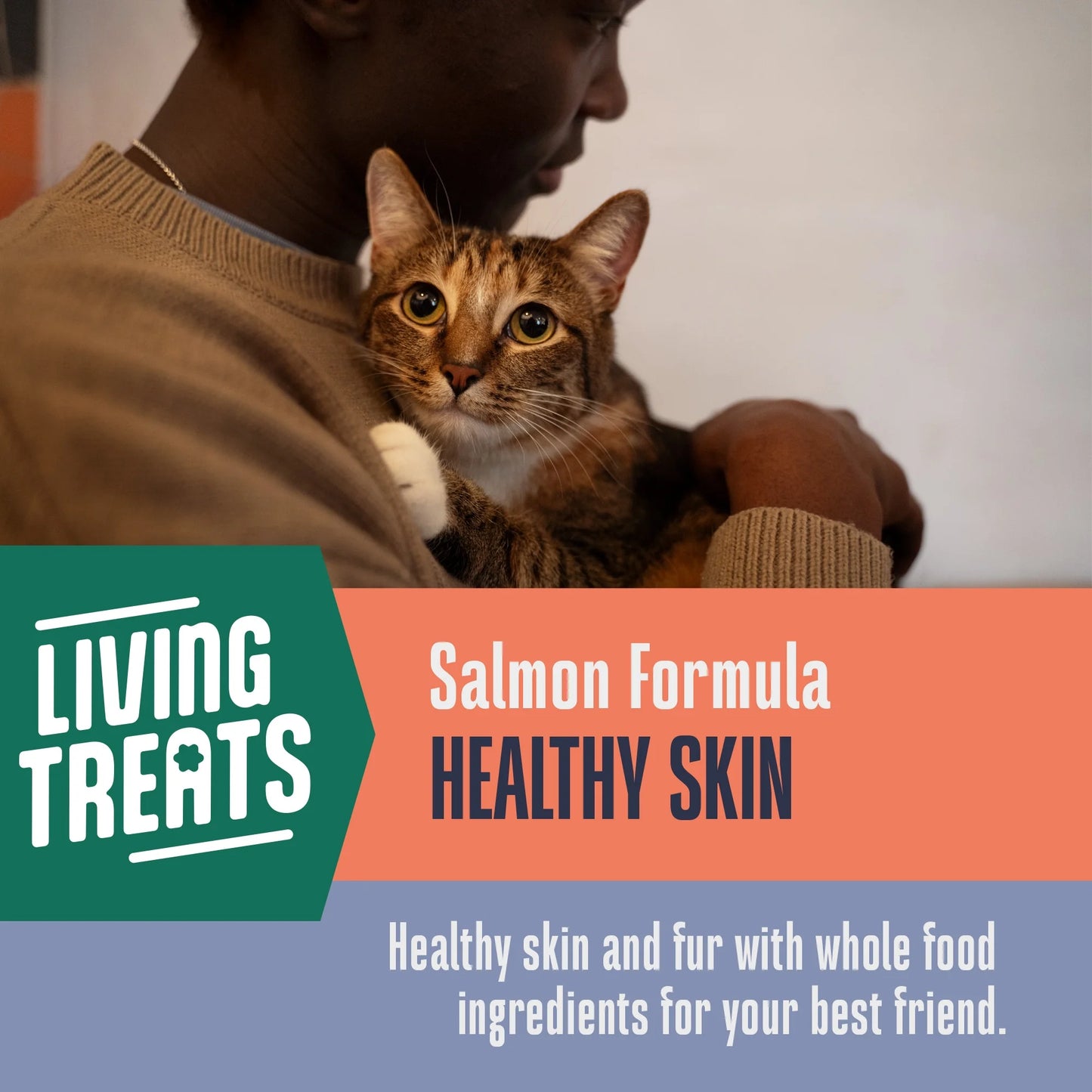Living Treats – Healthy Skin Probiotic Snack for Cats, 1Oz