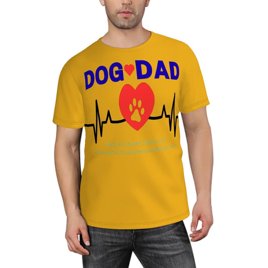 Curated Ethical Lifestyle: Dog Dad Yellow Tee - Sanctum Paws and Fangs