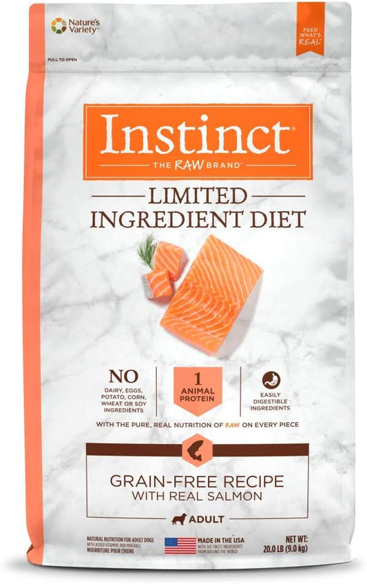 Limited Ingredient Diet Salmon Dry Dog Food, 20 Lb. Bag