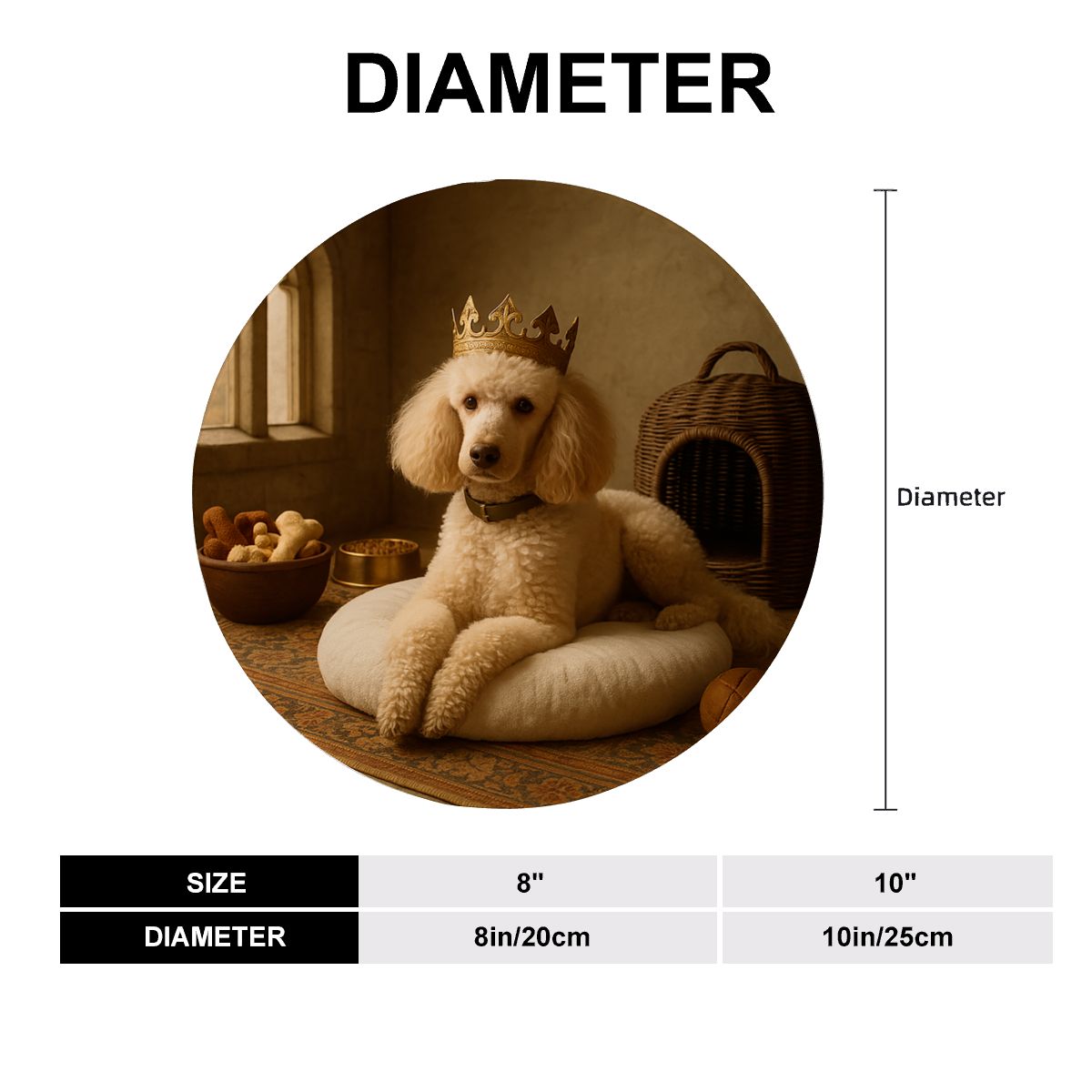 SPF Decorative Plate (Royal Collection) - Poodle