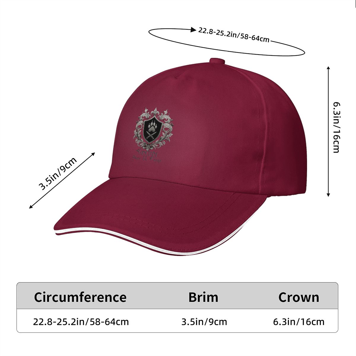 SPF Sandwich Brim Baseball Cap (Made in USA)