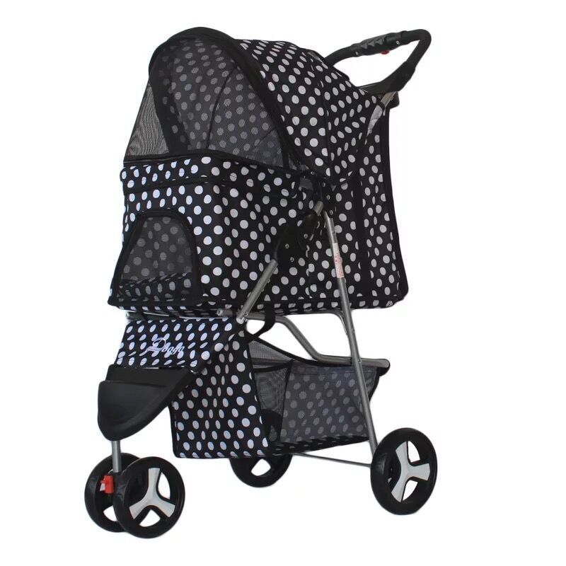 3-Wheel Adventure Pet Stroller – Lightweight All-Terrain Trolley for Active Lifestyles