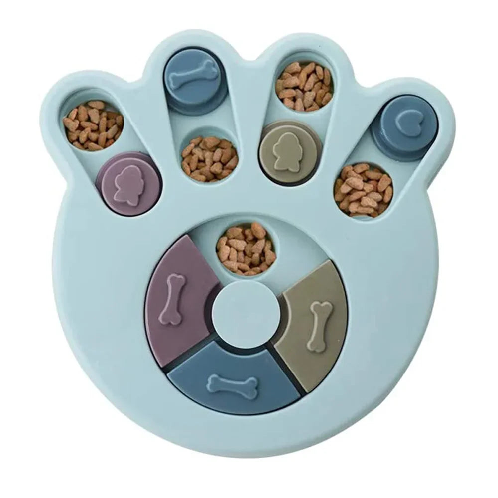 Interactive Dog Puzzle Feeder - Slow Eating Bowl for Cats and Dogs to Boost IQ and Fun!