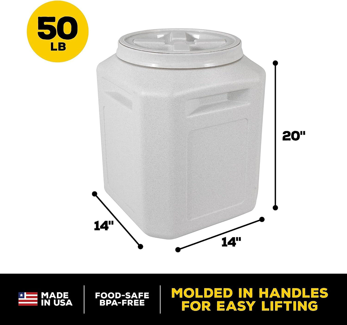 Vittles Vault Outback Airtight Pet Food Container, 50 Pounds