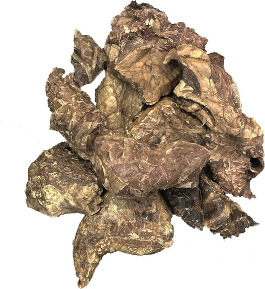 Beef Lung Dog Treats -1 Pound Big Bag - Slow Roasted, All Natural Dehydrated Premium Beef Lung Training Treats for Dogs - High Protein- Rawhide Alternative Snack for All Breeds