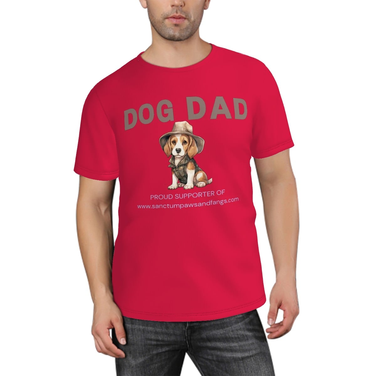 Dog Dad Red Tee