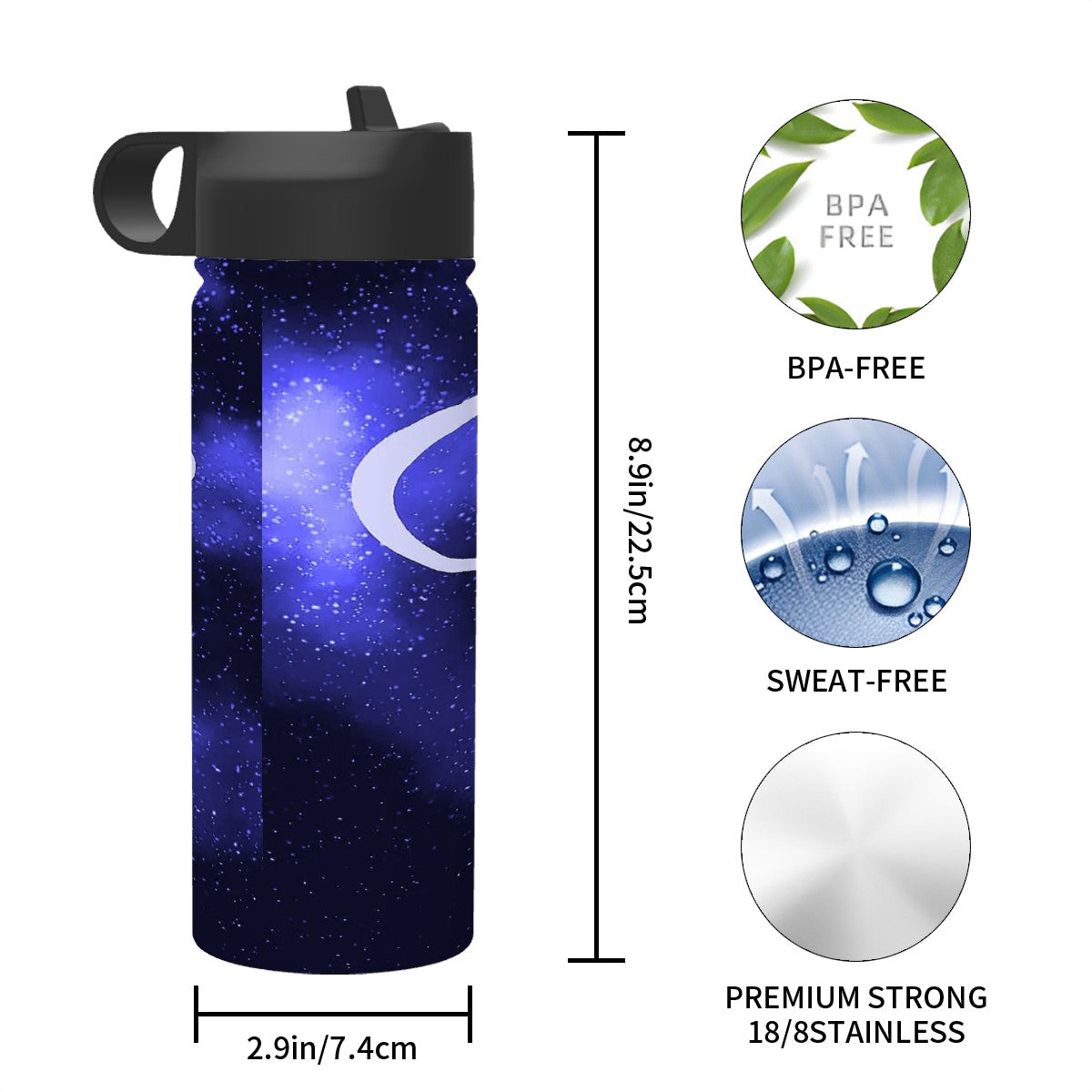 SPF Stainless Steel Vacuum Insulated Tumbler (18oz) Blue - Proud Fur-Parent