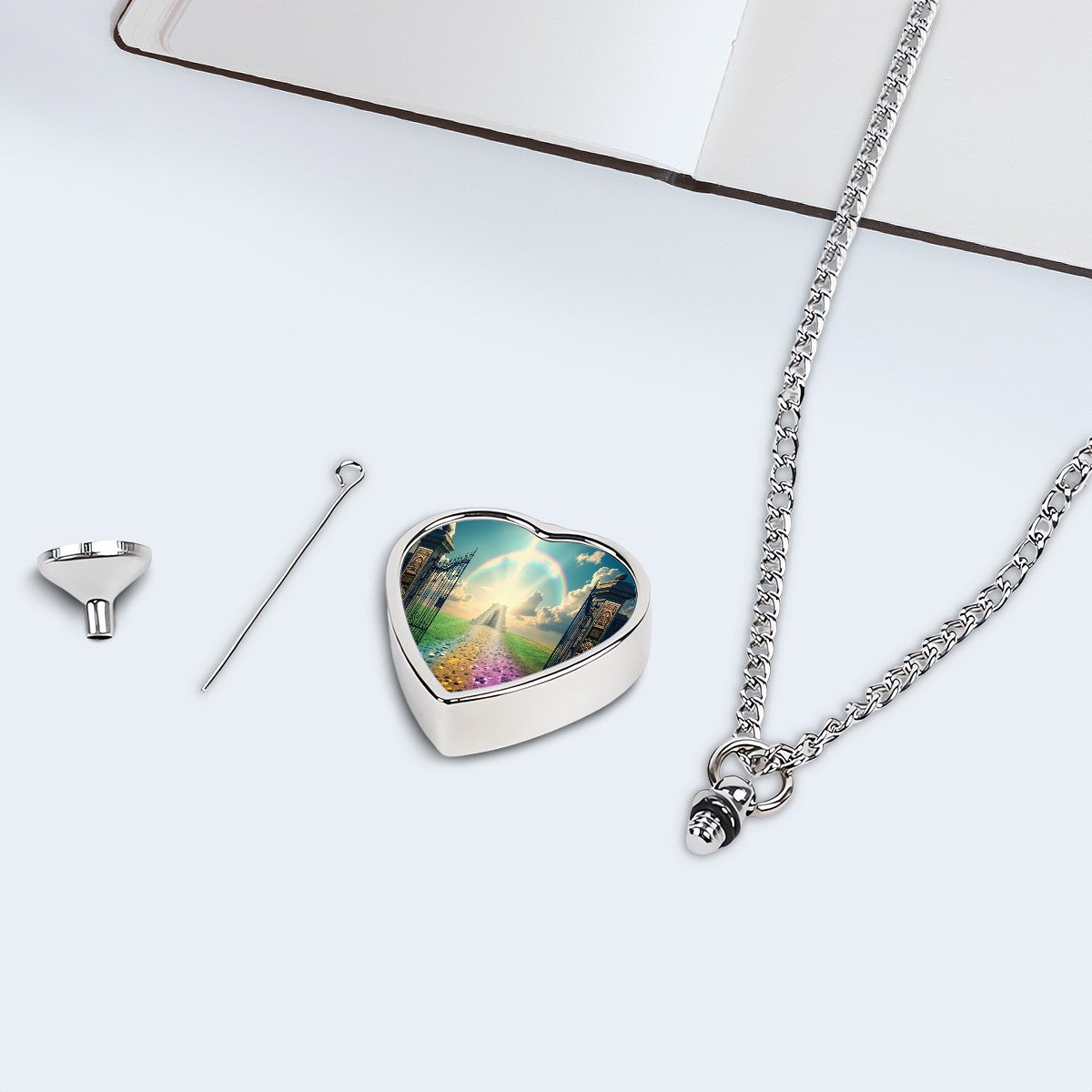 SPF Pet Ashes Necklace (Rainbow Bridge)
