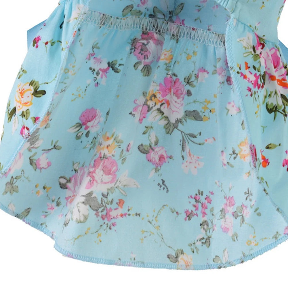 Adorable Spring/Summer Flower Print Pet Dress for Your Furry Friends! 🌸🐾 #CutePets #DogFashion #CatStyle
