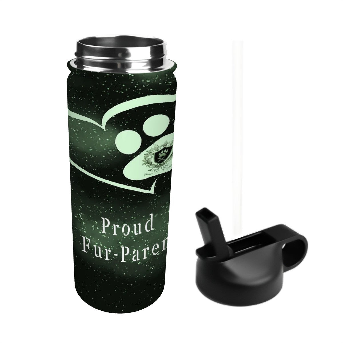 SPF Stainless Steel Vacuum Insulated Tumbler (18oz) Green - Proud Fur-Parent
