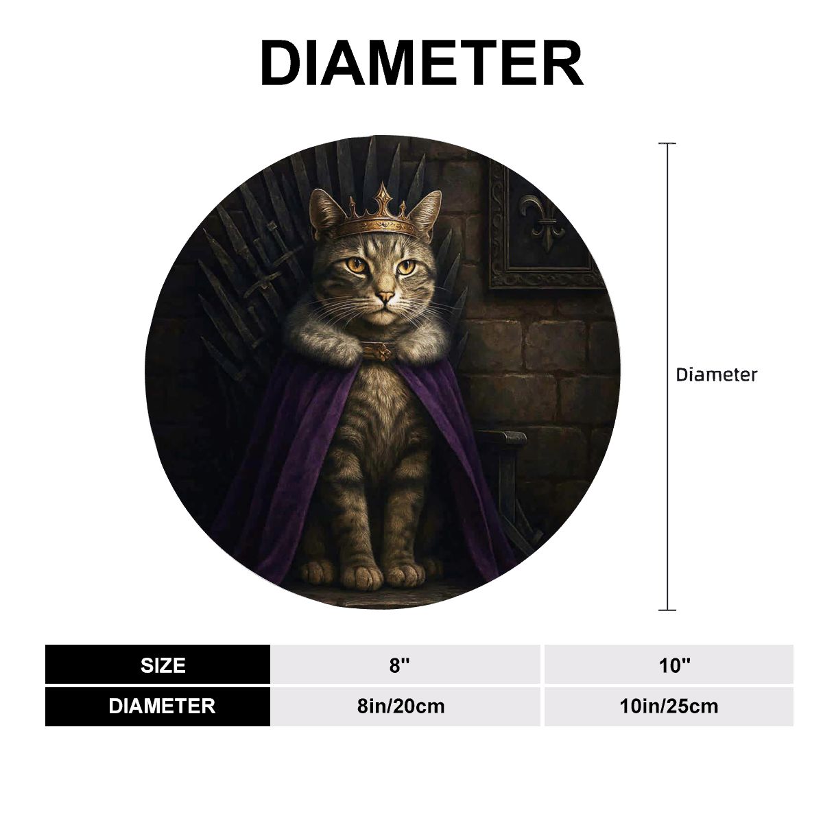SPF Decorative Plate (Royal Collection) - Domestic Shorthair/Tabby 2