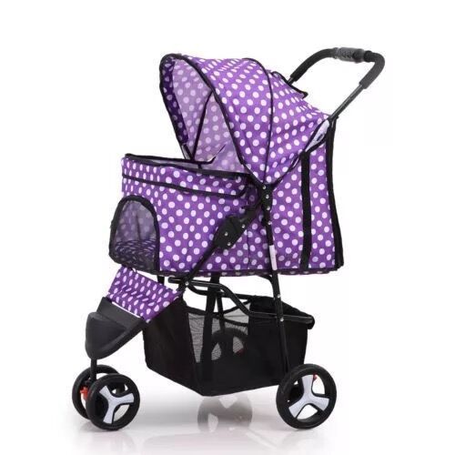 3-Wheel Adventure Pet Stroller – Lightweight All-Terrain Trolley for Active Lifestyles