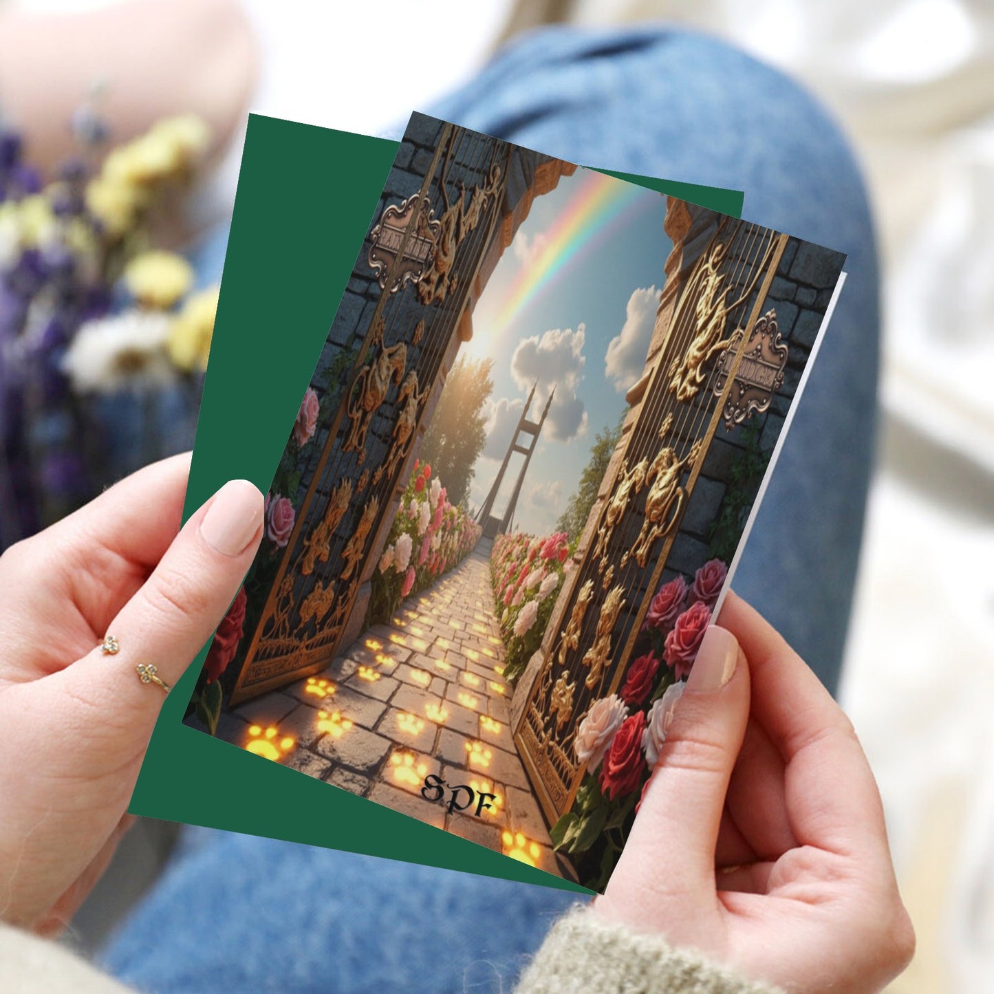 SPF Rainbow Bridge Condolences Card