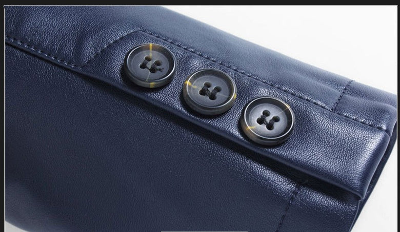 Fathers Wear Loose Casual PU Leather Jackets