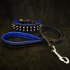 Premium Pet Guardian Gear: "Frenchie" Set- collar & leash. Blue - Sanctum Paws and Fangs