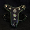 Premium Pet Guardian Gear: The ''Bijou'' harness Black & Green Small to Medium Size - Sanctum Paws and Fangs