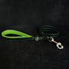 Premium Pet Guardian Gear: 'Bijou'' leather lead green - Sanctum Paws and Fangs