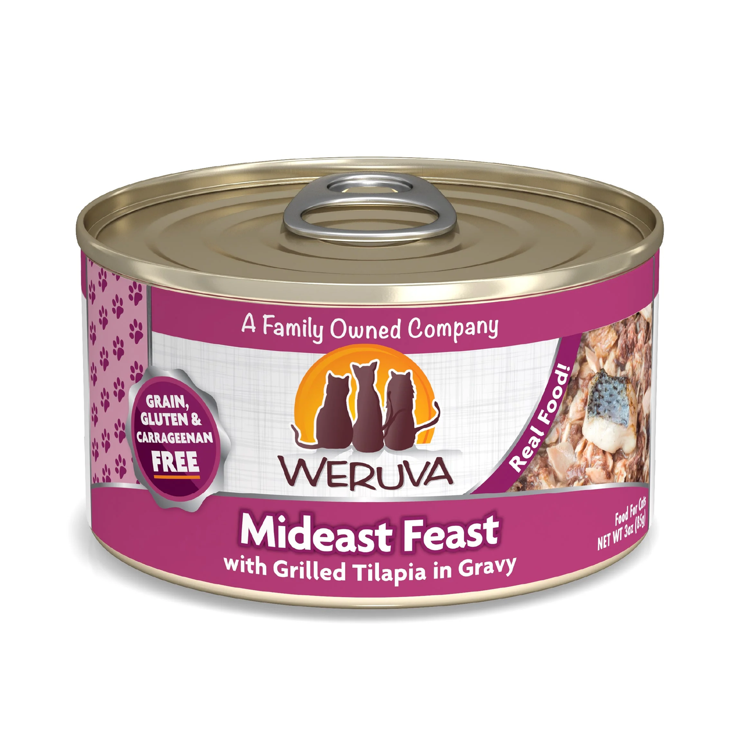 Weruva Mideast Feast Grilled Tilapia in Gravy Cat Food (3oz)