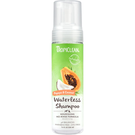 Tropiclean Papaya and Coconut Pet Waterless Shampoo (7.4oz)