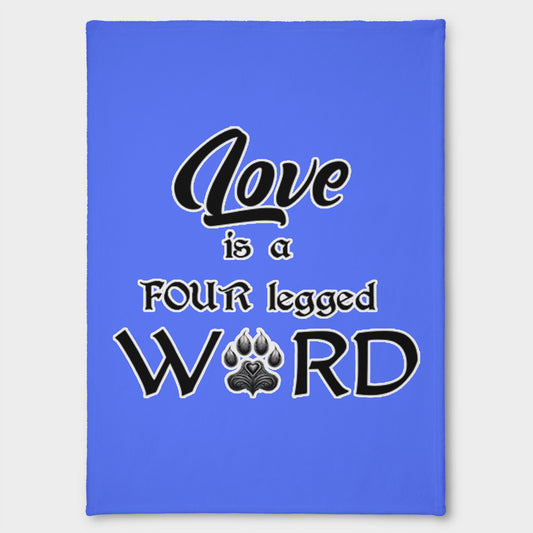 SPF Pet Flannel Pet Blanket [Love is a four-legged word]