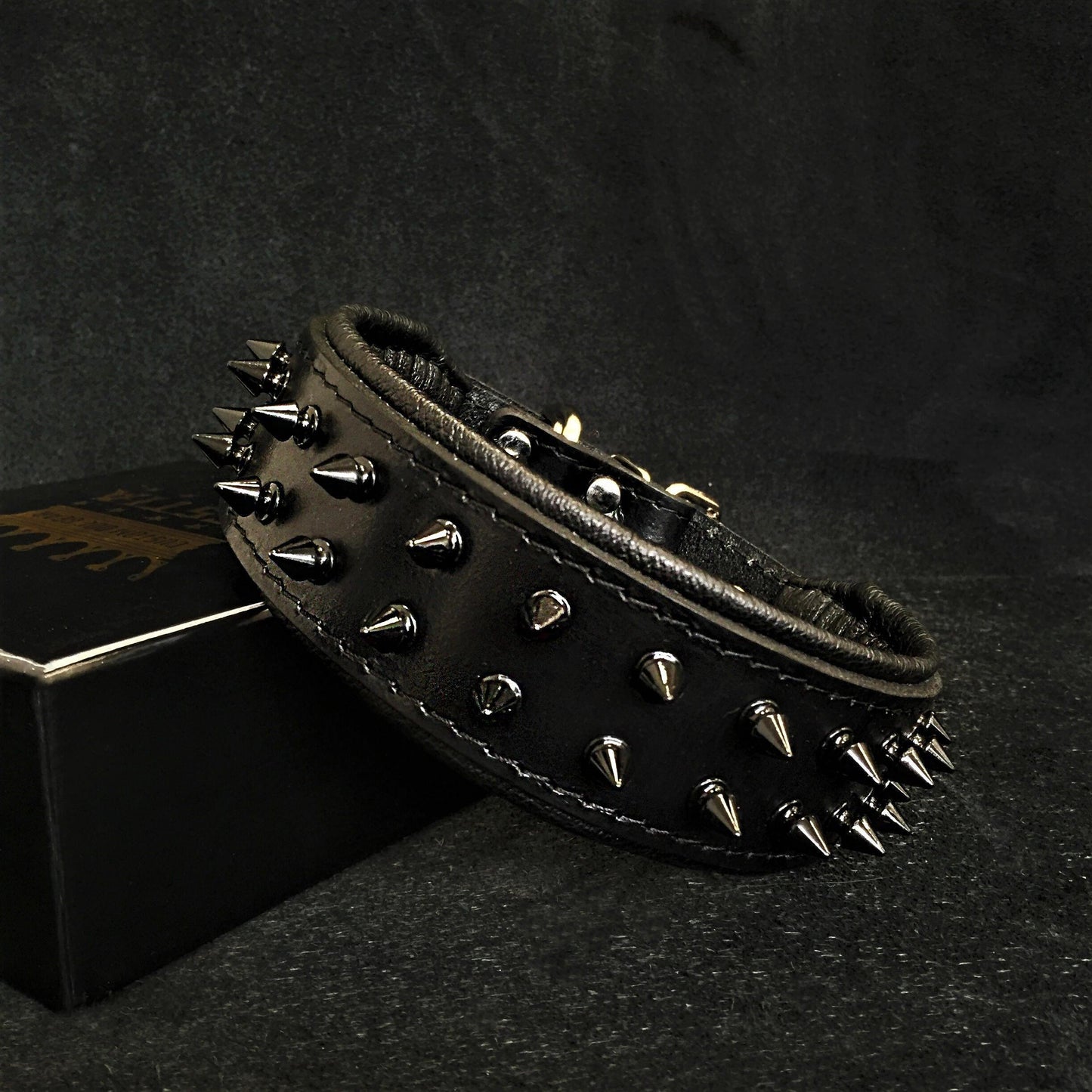 Premium Pet Guardian Gear: BLACK "Frenchie" collar - Sanctum Paws and Fangs