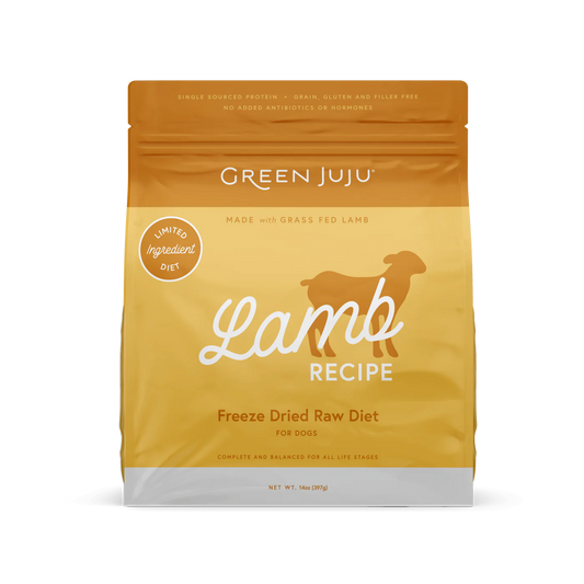 Green Juju Lamb Recipe Freeze Dried Dog Food (14OZ)